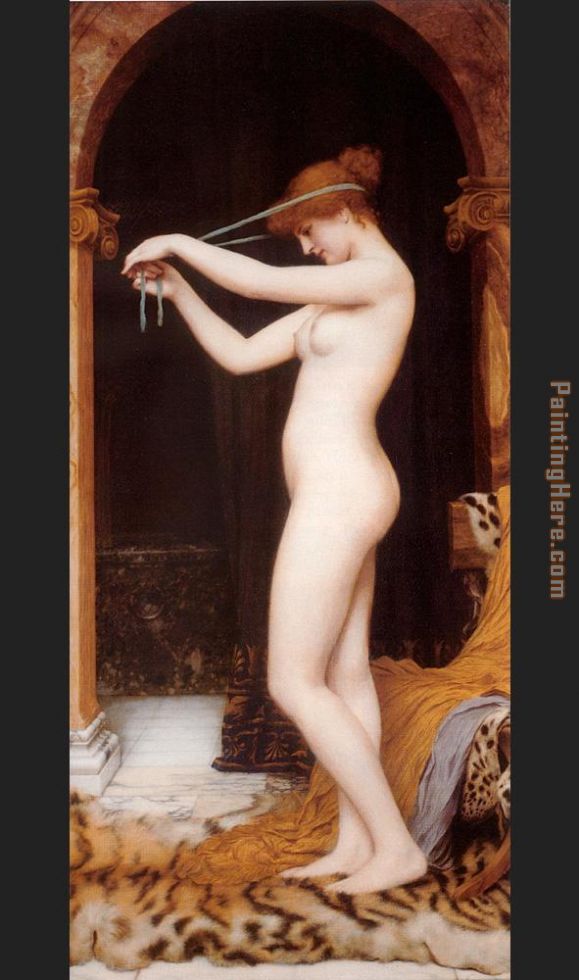 Venus Binding Her Hair painting - John William Godward Venus Binding Her Hair art painting